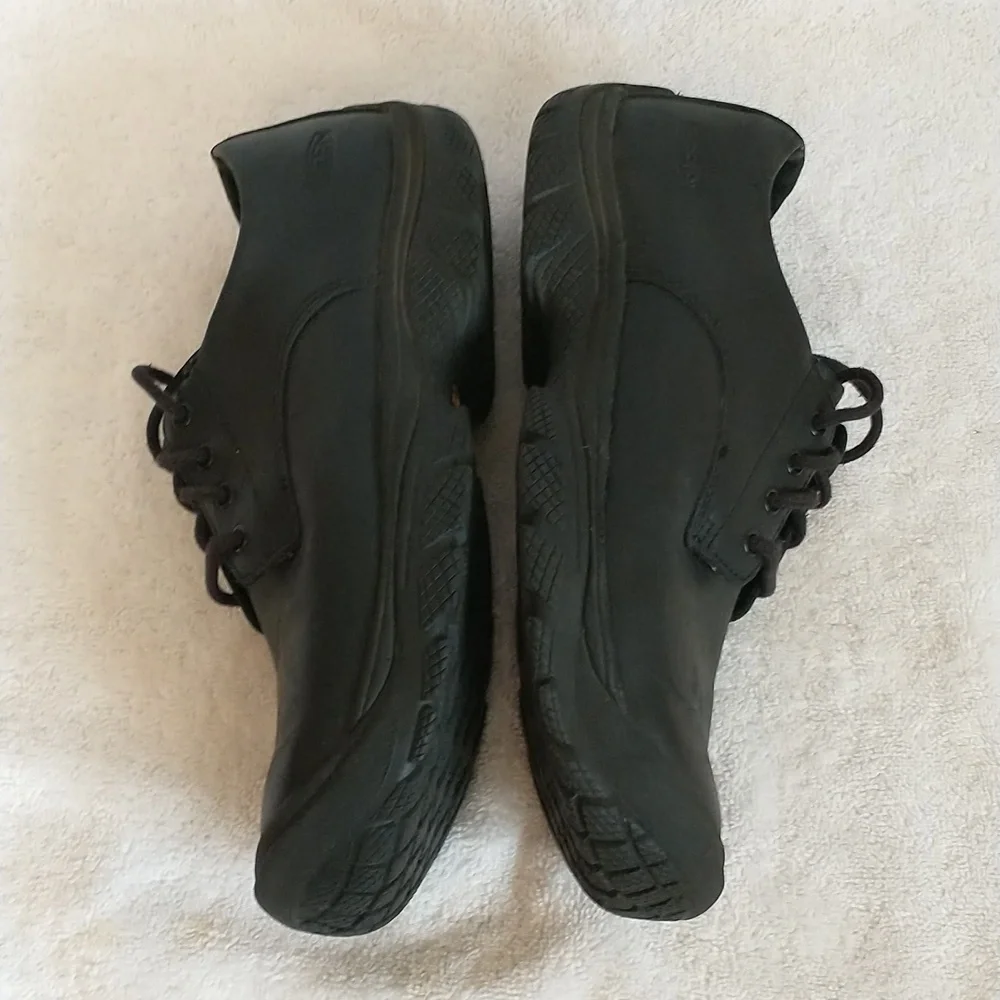 Keen‎ Leather Kanteen Oxford, Black, Size 8.5D, Work Shoes